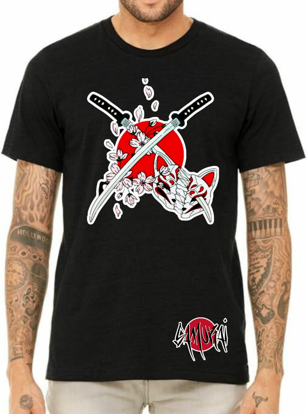 Twin Swords Samurai T-shirt